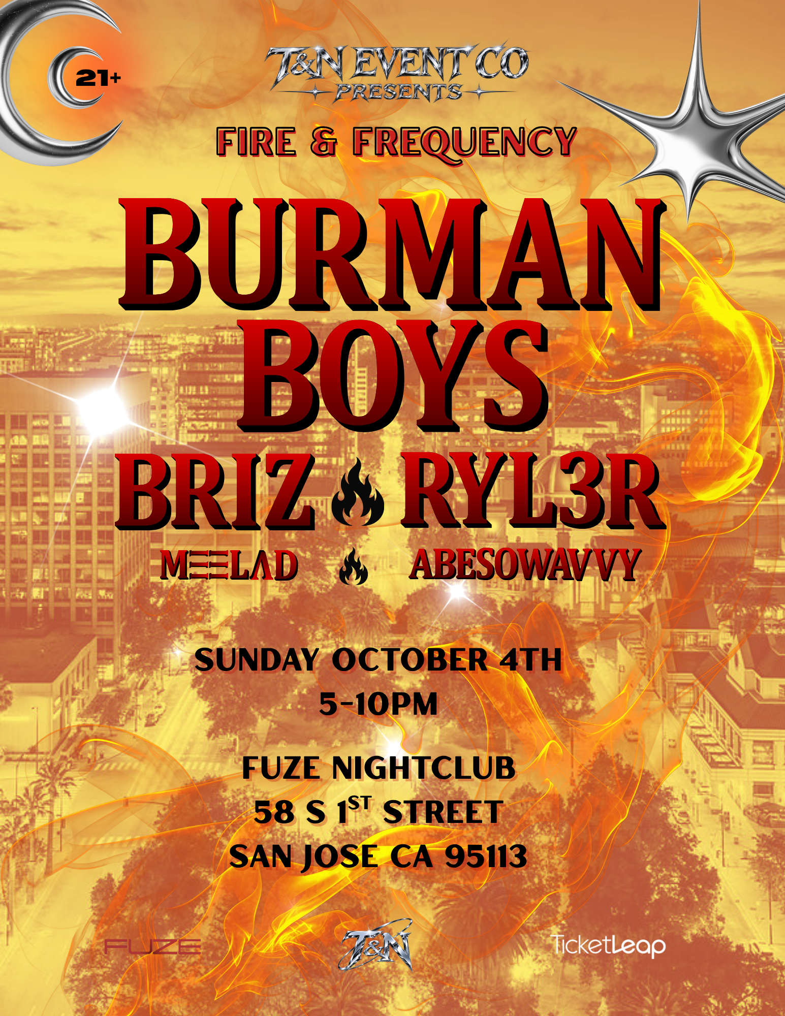 FIRE & FREQUENCY SUNDAY OCTOBER 4TH