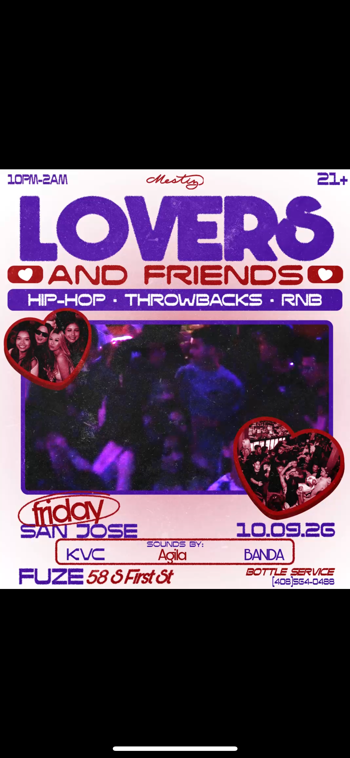 LOVERS AND FRIENDS OCTOBER 9TH BANDA-KVC-AGILA